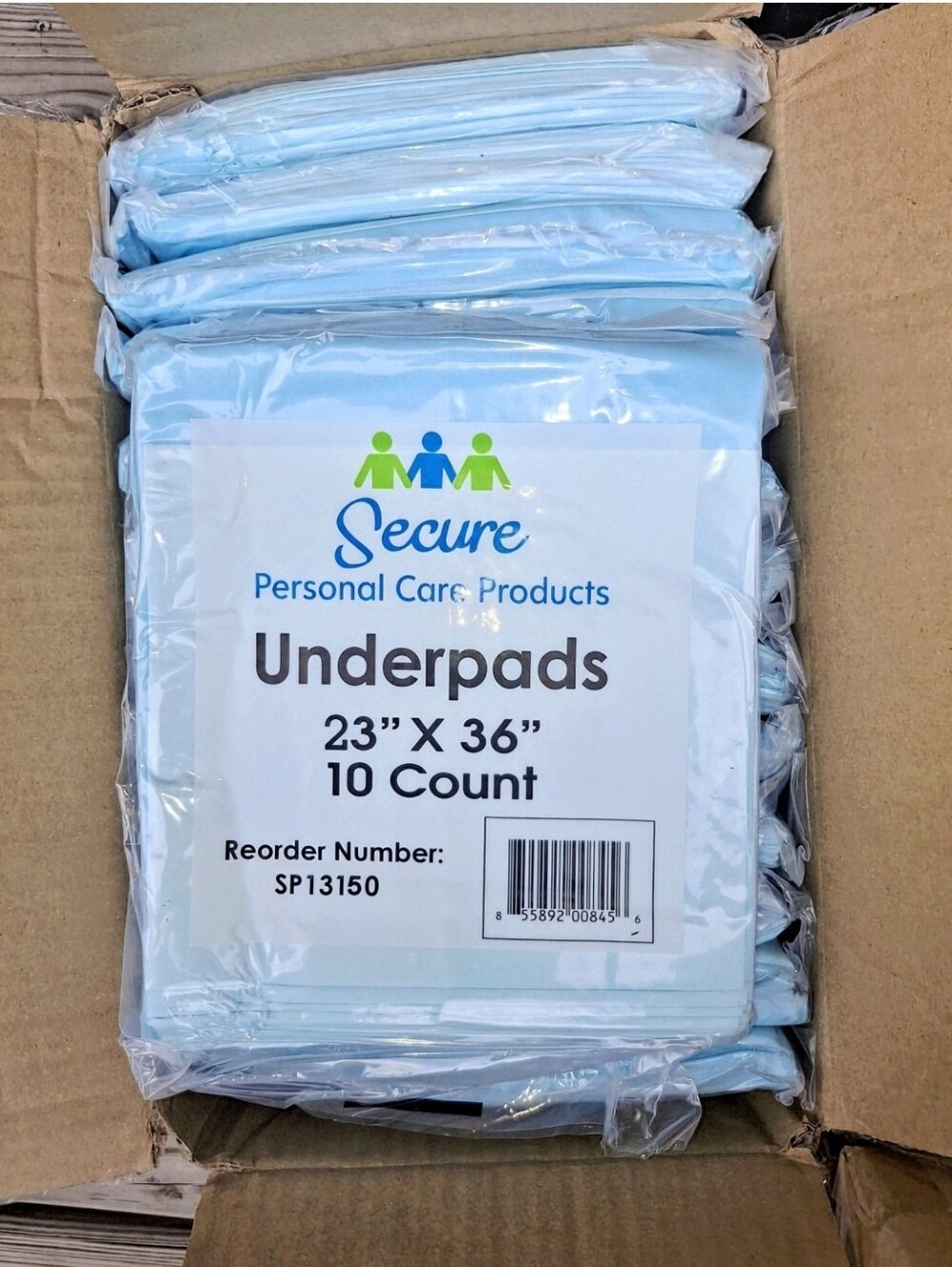 150 SECURE Care Products Underpads 23" x 36"